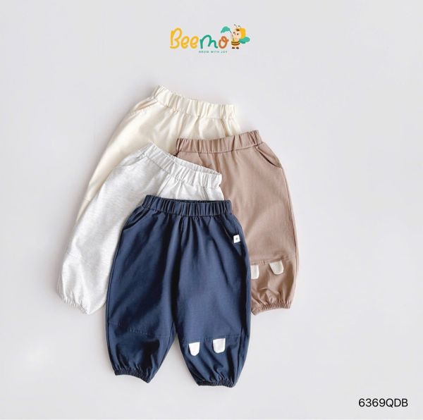 6369QDB - Quần cotton Beemo tai gấu nhiều màu size 1-6y