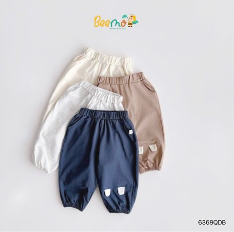 6369QDB - Quần cotton Beemo tai gấu nhiều màu size 1-6y