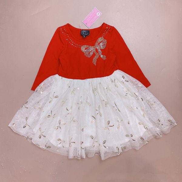 V00147 - Váy cotton phối chân voan nhiều màu size 4y / 5y / 6y