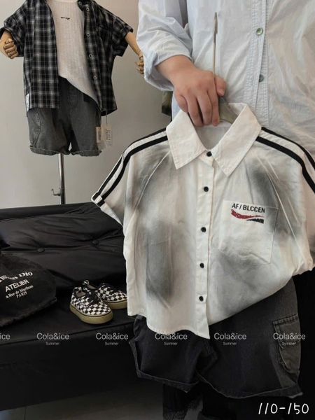 ABT55 - Áo sơ mi nhiều mẫu cho bé trai size 110-150