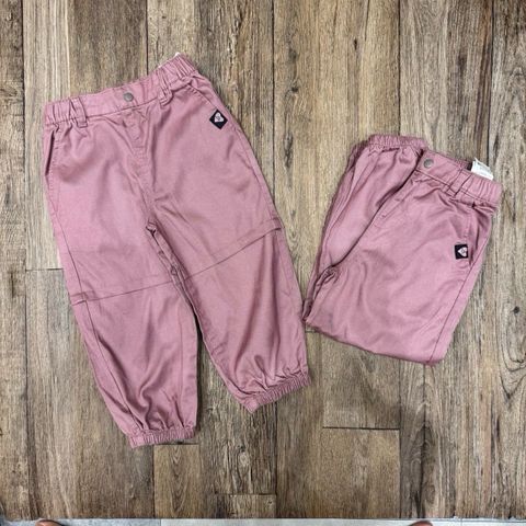 QBG22 - Quần jogger thô kaki GGJJ màu hồng cho Bé Gái size 24m - 8y