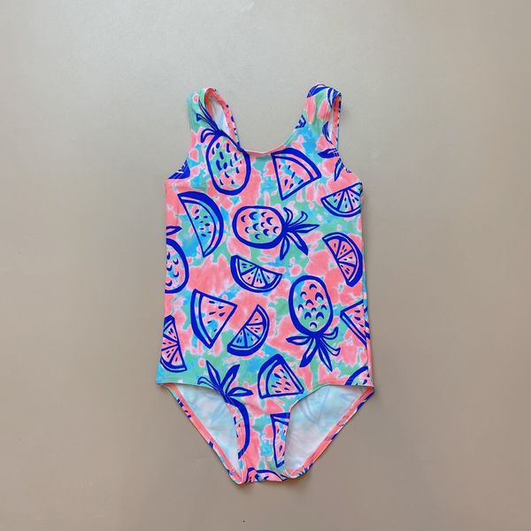 DB00025 - Bộ bơi liền loang xanh hồng hình dứa size 2 - 4y
