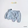 6294BDB - Bộ khoác gió Beemo vui chơi mỗi ngày 2 màu be/xanh bé trai size 1-6y