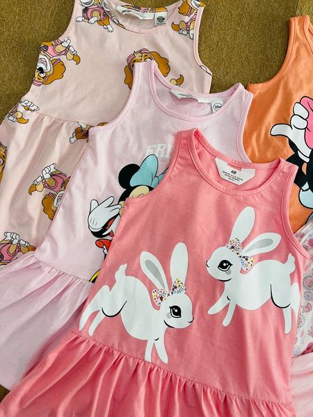 V00063 - Váy cotton sát nách nhiều màu BG size 2-10y