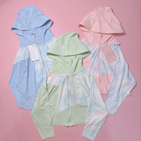 ACN01 - Áo khoác UDH HUD chống nắng vải thun lạnh +50 UPF loang nhiều màu cho bé size 110-160