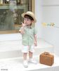 6036AHB - Áo sơ mi Beemo cổ đức, túi cách điệu size 1-6y