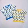 ABT48 - Áo thun cotton Mm 2 màu hoạ tiết vàng, xanh cho bé size 90-130