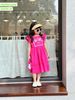 V00035 - Váy Sofia Candy tiểu thư tay cánh tiên thêu hoa ngực nhiều màu BG size 1-10y