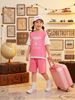 BM2604ST01 - Bộ quần áo cotton Beemon cổ tròn phối tay phối gấu size 120-170