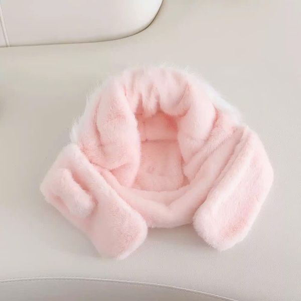 PK13 - Mũ choàng lông liền khăn Baby Cry nhiều màu cho bé Free size 2 - 6y