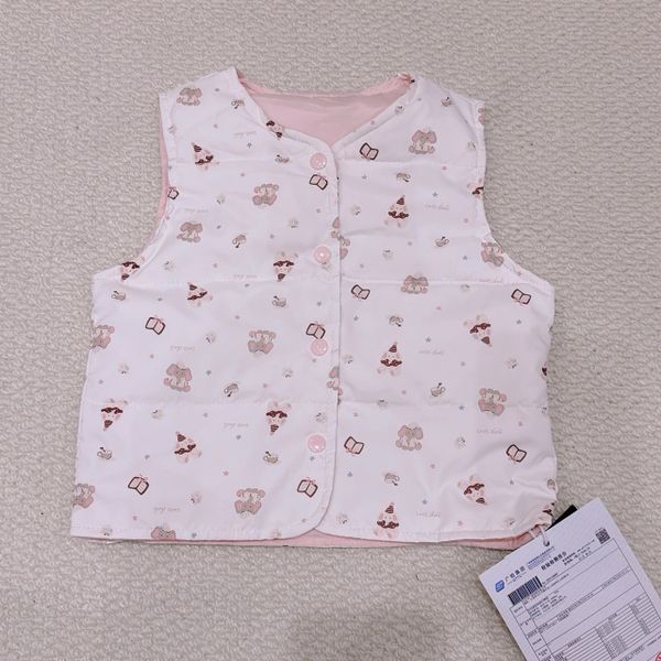 AK28 - Áo khoác gile lông vũ Liwu Kids siêu nhẹ 2 mặt nhiều mẫu cho bé size 90 - 130