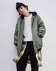 AKBT39 - Áo khoác phao bomber oversize phối mũ nỉ GGJJ dư xịn cho bé 2 màu đen/rêu size 6-14y