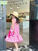 V00047 - Váy Mia Kids thô kẻ caro nhiều màu BG size 1-10y