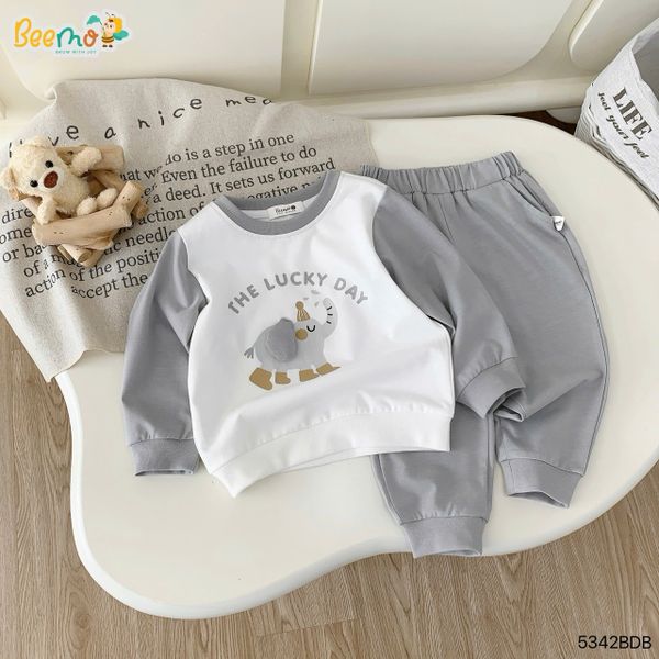 5342BDB - Bộ thu đông in hình con voi Beemo