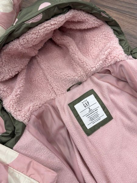 AK40 - Áo khoác phao lót nỉ Baby 2 màu hồng, rêu bé gái size 1-5y