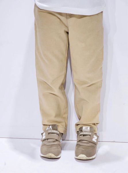 QBG01 - Quần kaki BD màu be túi trái tim bé gái size 100-165