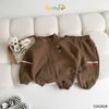 5362BDB - Bộ khoác Beemo bomber phối dây thêu gấu