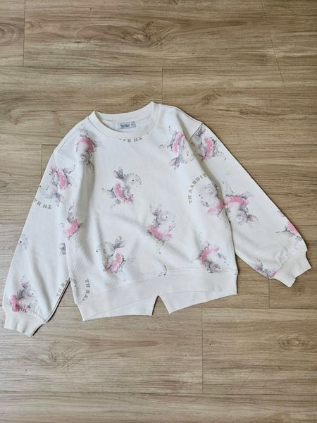 ABG27 - Áo nỉ da cá Toto Heros màu trắng hình thỏ size 120 - 150