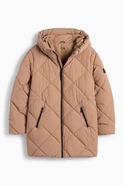 AK06 - Áo khoác phao chần trám CA siêu nhẹ dáng dài cho bé size 8-14y