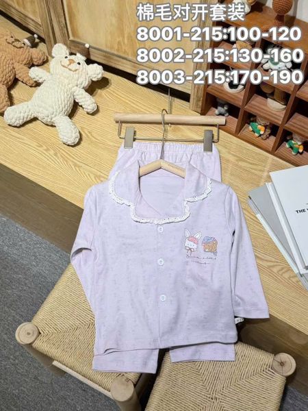 BBG10 - Bộ Pyjama vải thun GuoguoYinuo nhiều màu cho bé gái size 100-190