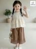 MLSBCC.7376 - Bộ Melisa áo ren kem + quần nâu ren size 2-12y
