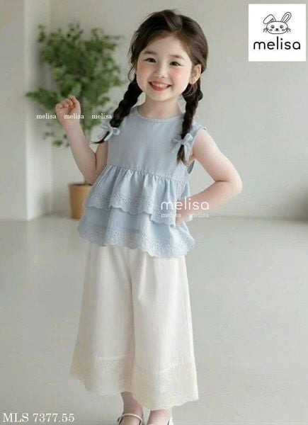 MLSBCC.7377 - Bộ Melisa bé gái size 2-12y
