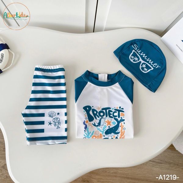 A1219 - Set bộ bơi 2ct bé trai Alber size 90-150