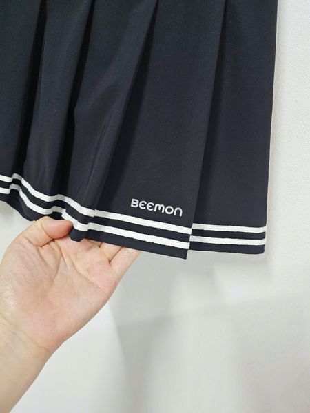 CVAY05 - Chân váy Beemon xếp ly viền kẻ cho bé gái 2 màu đen/navy size 120-160