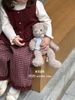 S3508 - Set 3ct gile dạ đỏ + áo len + quần dạ bé gái size 90-160