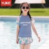 5563 - Bộ bơi rời cộc tay Yuke Dreamycolors Dream phối lưới 2 màu size L - 5XL