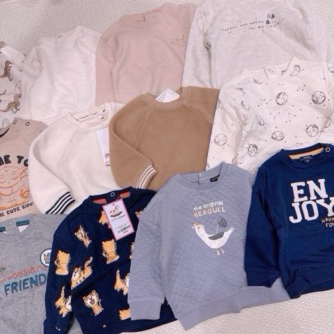 ABT31 - Áo nỉ Kiabi dòng nhí nhiều hình cho bé size 3m - 36m