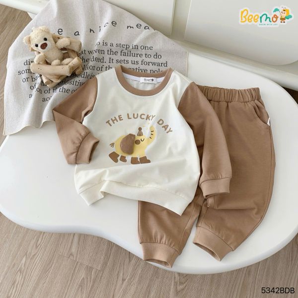 5342BDB - Bộ thu đông in hình con voi Beemo