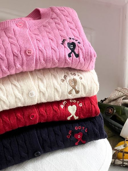 25G096 - Cardigan vặn thừng AMBB nhiều màu cho bé gái size 90-160