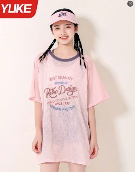 YY1196 - Bộ bơi rời 3 chi tiết YUKE váy lưới Retro Design + Bra + quần size 150-190 (ĐẠI)
