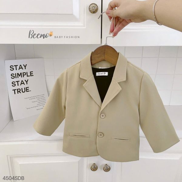 AKBT54 - Áo vest Beemo màu be rêu bé trai size 80 - 130