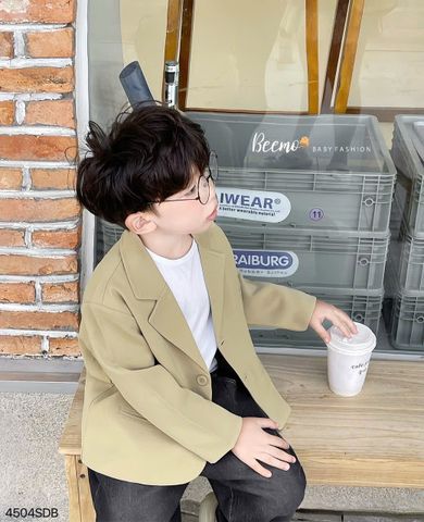 AKBT54 - Áo vest Beemo màu be rêu bé trai size 80 - 130