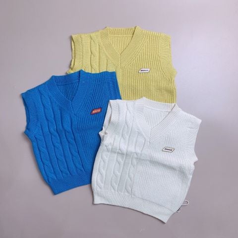 ABT83 - Gile len Three cổ tim hạt gạo tag Broken Line 3 màu size 80 - 120