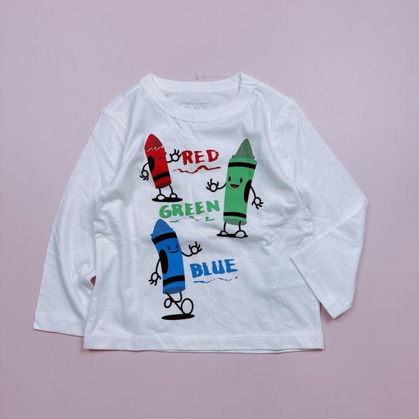 ABT114 - Áo cotton dài tay dòng nhí cho bé trai size 1-5y