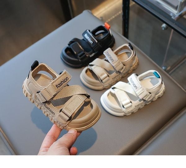 SD03 - Sandal Quai da phối dù nhiều màu cho bé size 21-30