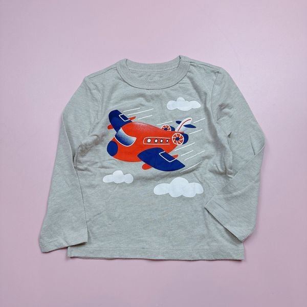 ABT114 - Áo cotton dài tay dòng nhí cho bé trai size 1-5y