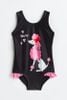DB00023 - Bộ bơi liền màu đen hình cừu Woof size 2 - 10y
