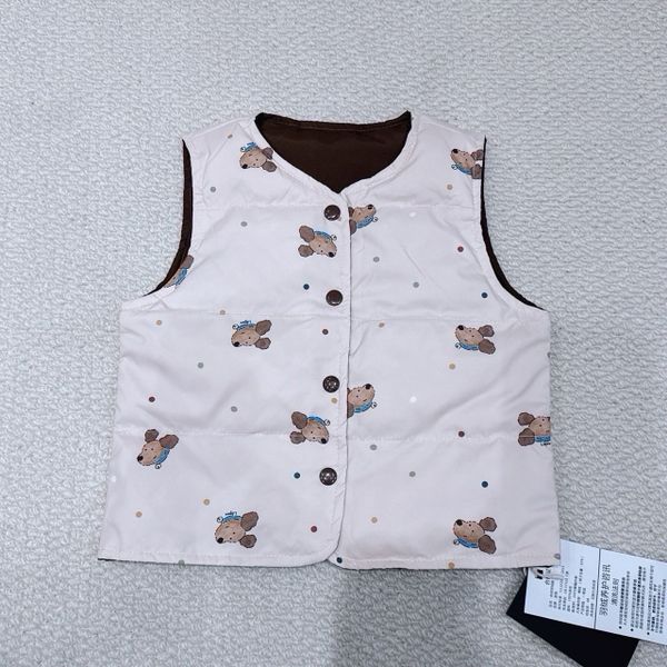 AK28 - Áo khoác gile lông vũ Liwu Kids siêu nhẹ 2 mặt nhiều mẫu cho bé size 90 - 130
