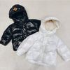 AKBT29 - Áo khoác phao lông vũ B&B 2 màu trắng/đen cho bé size 90-130
