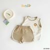 6011BHB - Bộ cotton áo tanktop phối cổ Beemo size 1-5y