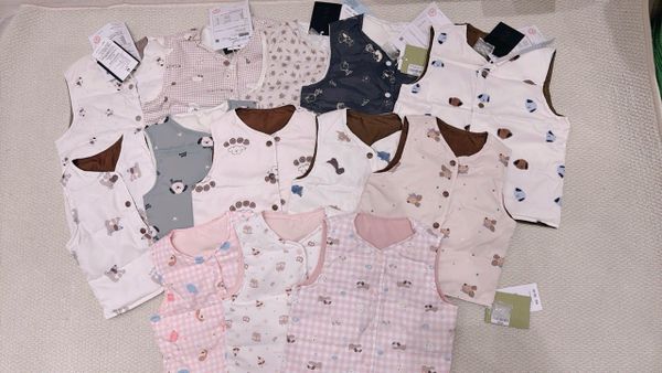 AK28 - Áo khoác gile lông vũ Liwu Kids siêu nhẹ 2 mặt nhiều mẫu cho bé size 90 - 130
