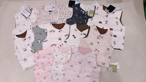 AK28 - Áo khoác gile lông vũ Liwu Kids siêu nhẹ 2 mặt nhiều mẫu cho bé size 90 - 130