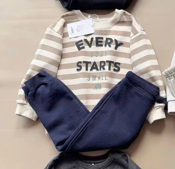 BBT08 - Bộ nỉ bông Castro dòng nhí nhiều mẫu Bé Trai size 6m - 4y