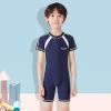 214 - Bộ bơi liền thân YUKE màu navy BT size 110-170