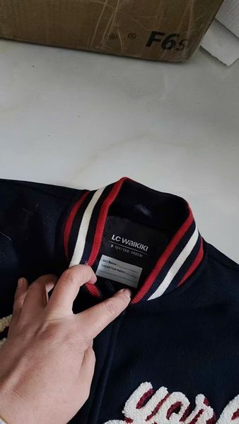 AKBT02 - Áo khoác bomber LC màu navy New York cho bé size 6-14y