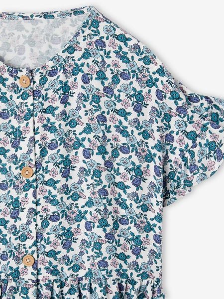 V00050 - Váy lanh hoa nhí nhiều màu BG size 2-14y